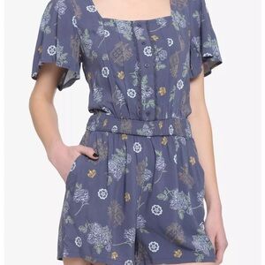 Hot Topic Outlander Floral Romper Size Medium